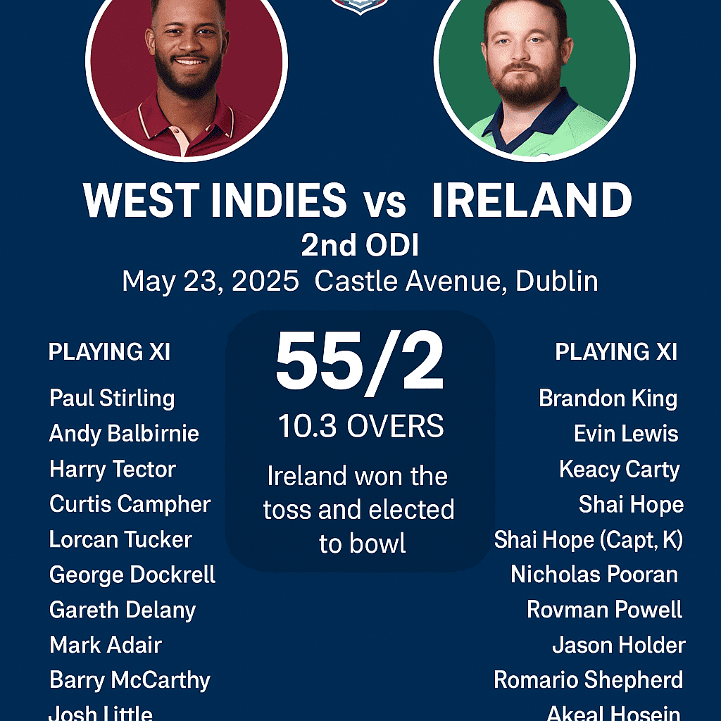 West Indies vs Ireland 2nd ODI 2025: Full Match Preview, Score Update & Playing XI